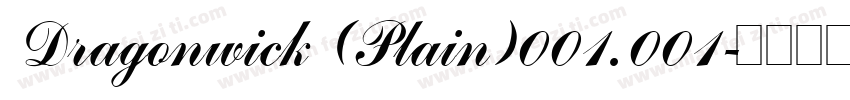 Dragonwick (Plain)001.001字体转换